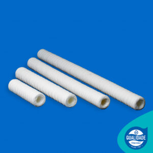 Refil Filtro algodão 10 20 30 39 x 2,5 polegada cartucho bobinado fio núcleo polipropileno grupo