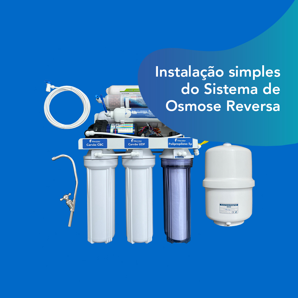 OSMOSE REVERSA 15L 1X100GPD 10 110 220 COM TANQUE COMPLETO 7 ESTAGIOS ALCALINO 7345 AZUL COM SELO 2 dddddddd
